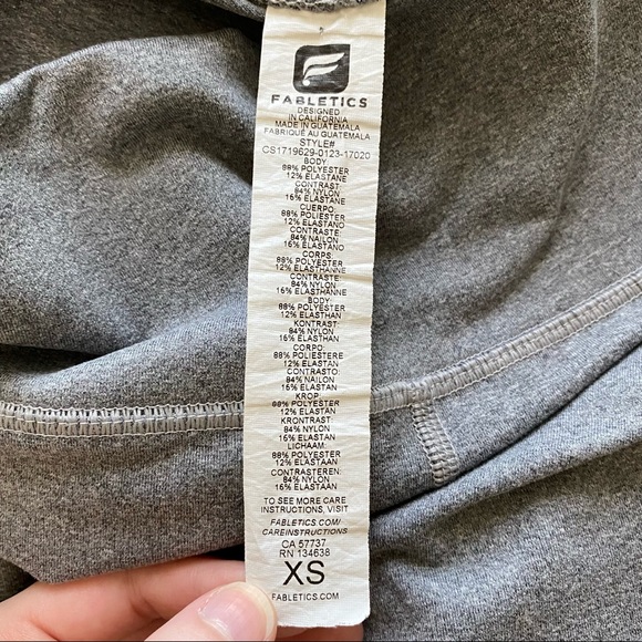 Fabletics Heather Gray Athletic Leggings High Waisted Size XS - Picture 5 of 6